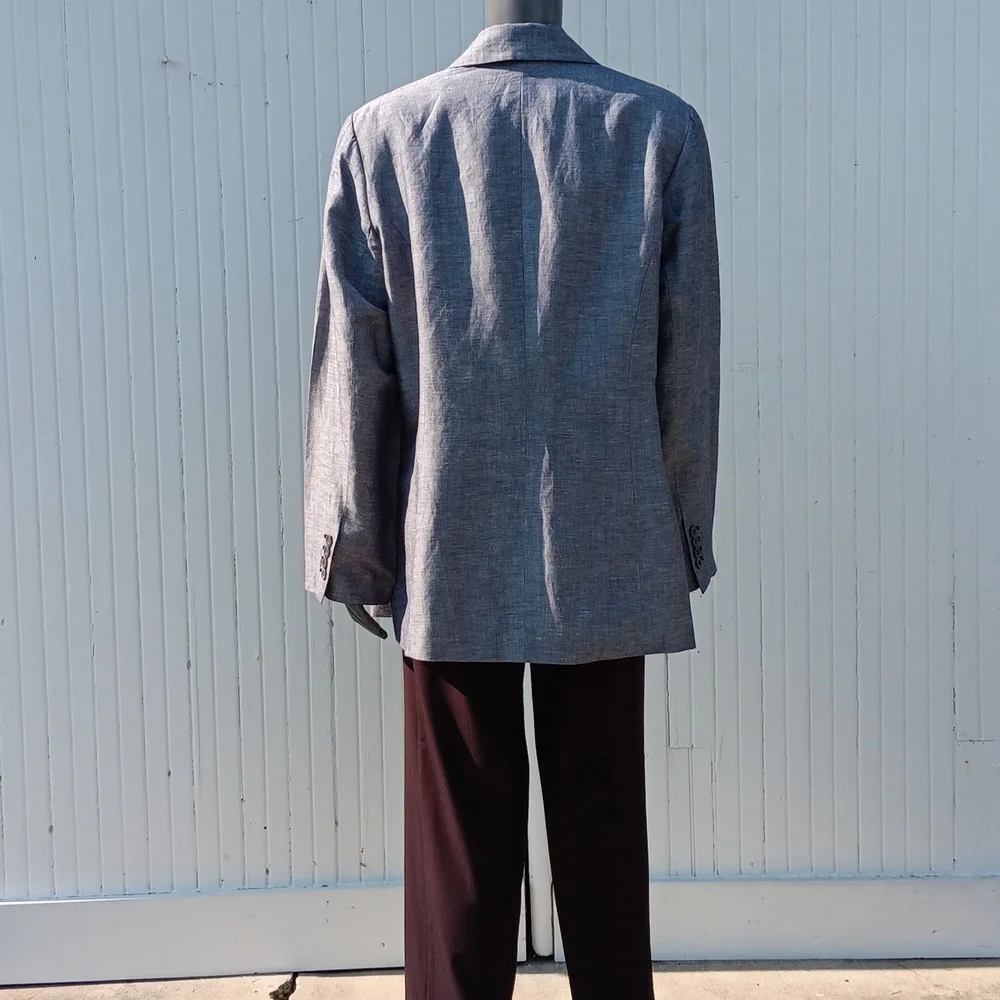 LANE BRYANT LADIES LINEN BLEND LUX BLAZER - Picture 13 of 16